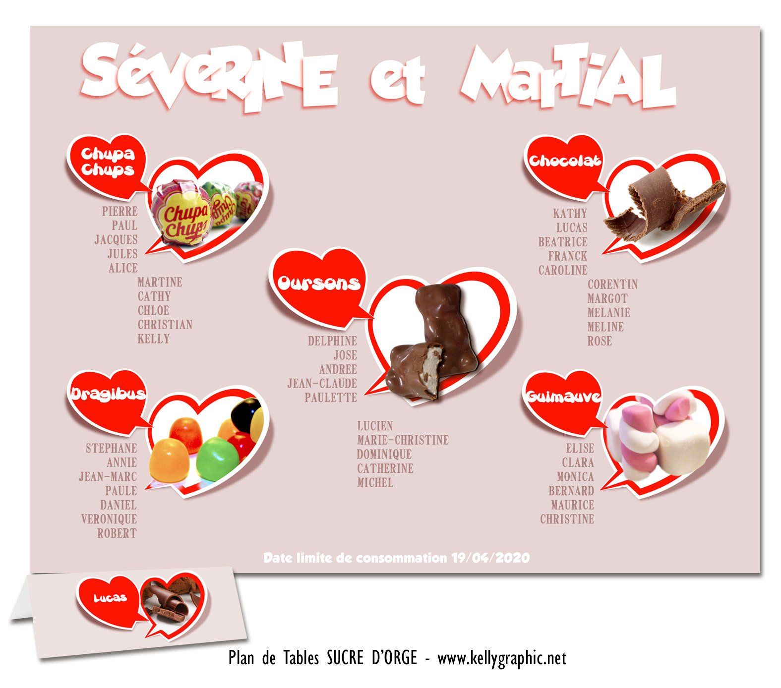 Plan de Table Mariage, bonbons, sucreries Plan de Table Mariage, bonbons, sucreries