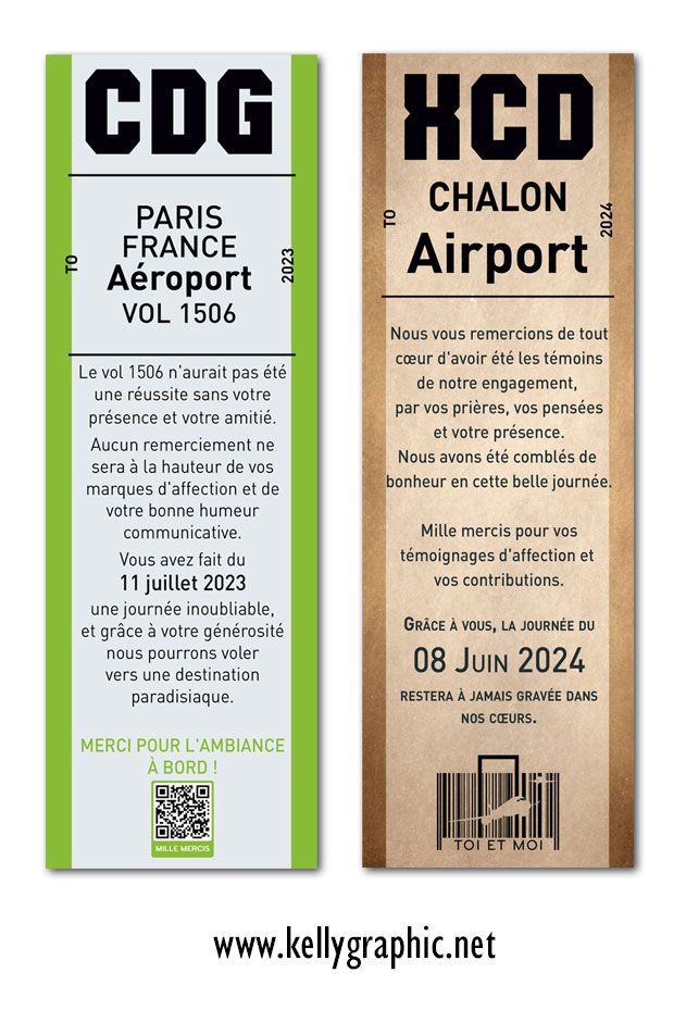 Remerciements de mariage