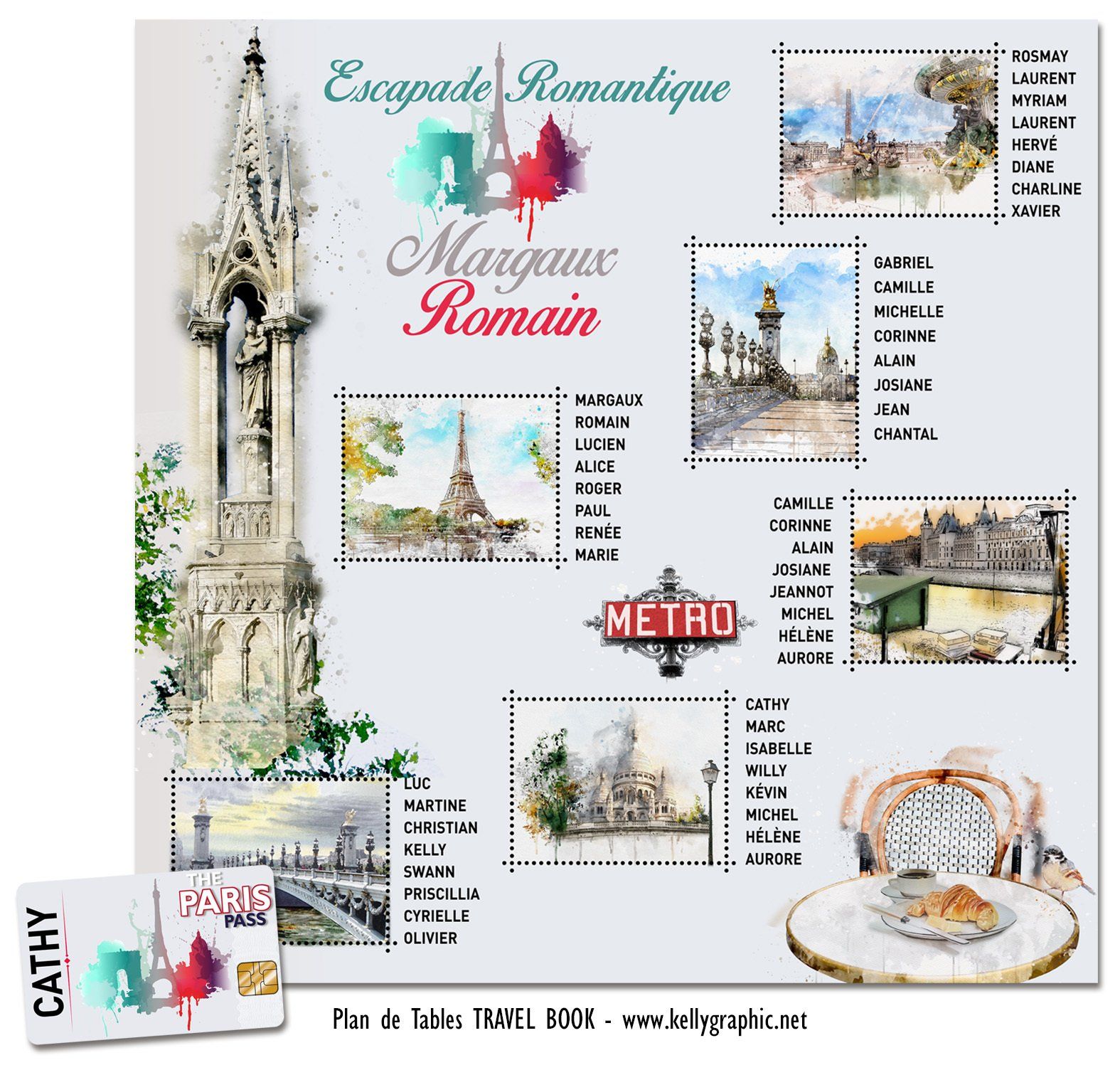 Plan de Table Mariage Paris Monuments Plan de Table Mariage Paris Monuments