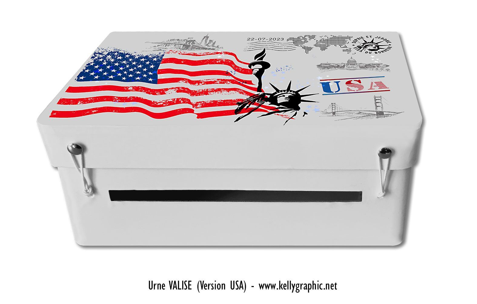 urne de mariage personnalisée Urne de mariage personnalisées, Tirelire de mariage - format valise ou livre