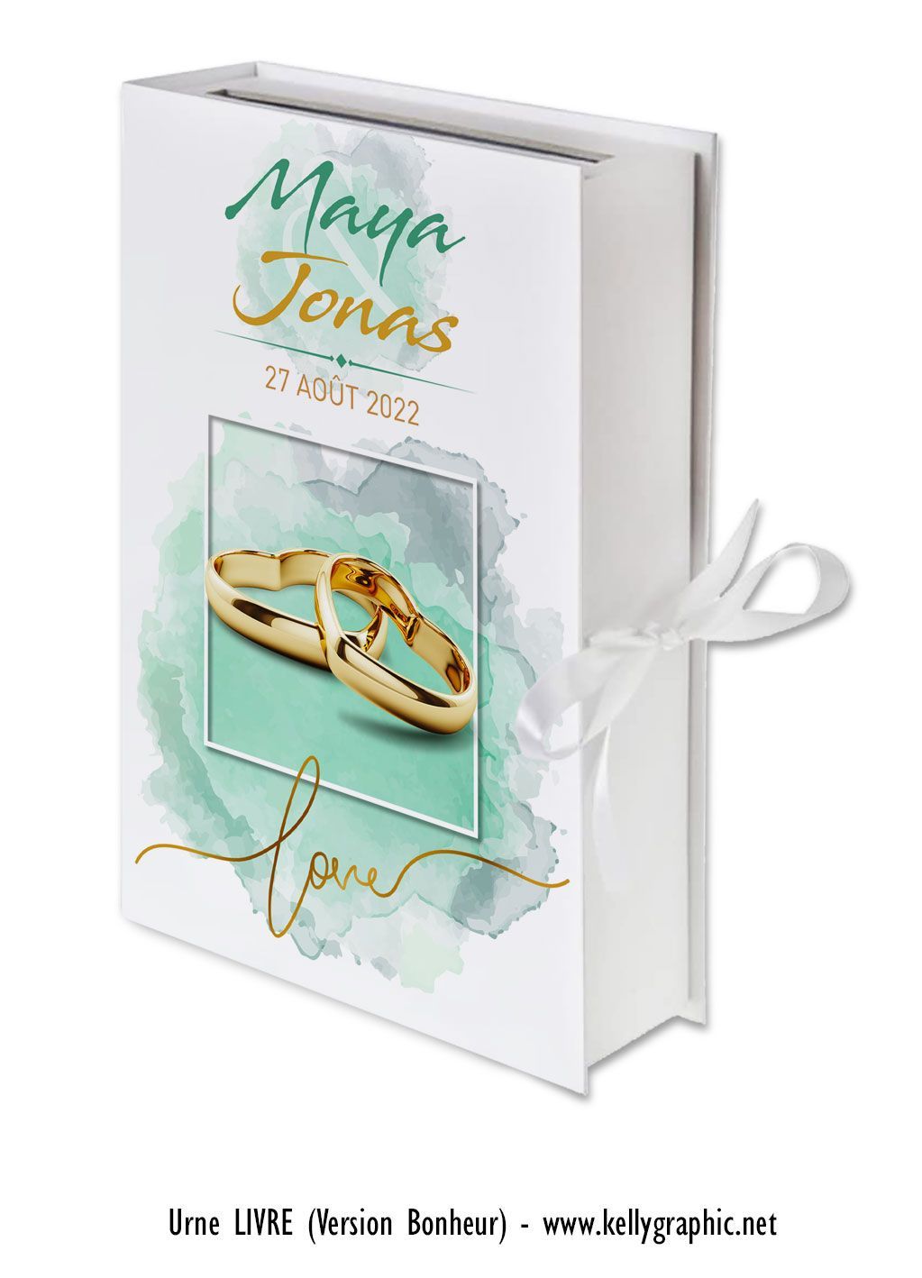 tirelire de mariage personnalisée Urne de mariage personnalisées, Tirelire de mariage - format valise ou livre