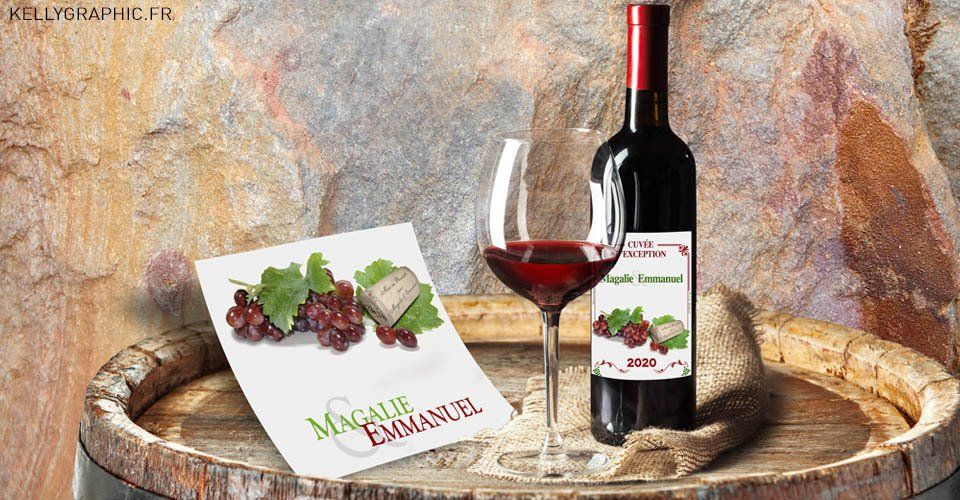 Faire-part Mariage Vin Cru Bourgeois Faire-part Mariage Vin Cru Bourgeois