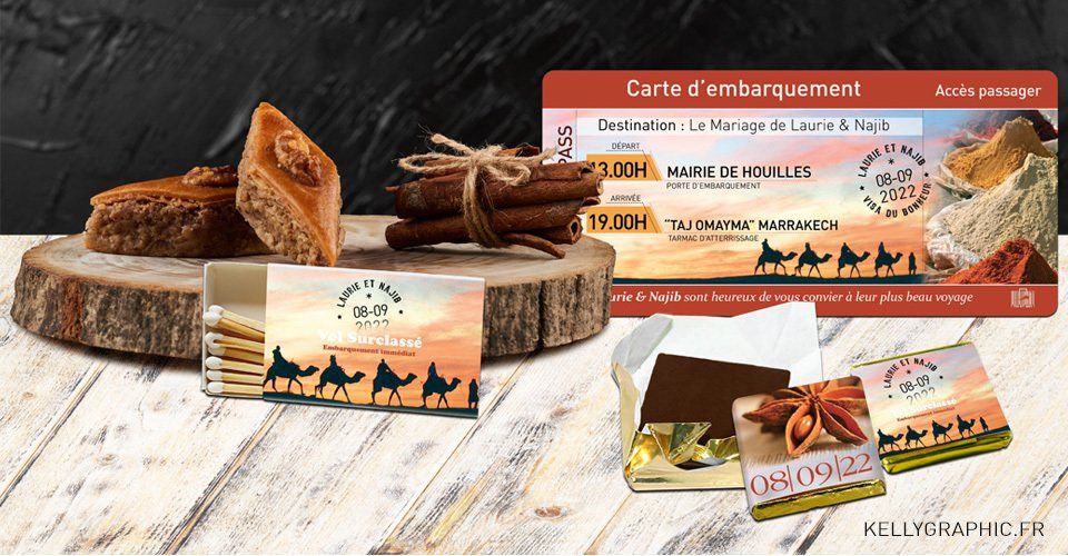 Faire-part Mariage Billet d'Avion Voyage avec Photo Faire-part mariage voyage, Billet avion, Maghreb billet embarquement