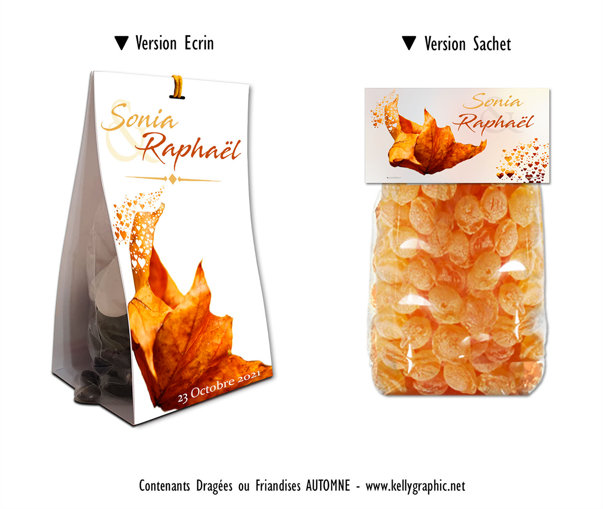 Boites personnalisées dragées Mariage Contenant dragées Mariage