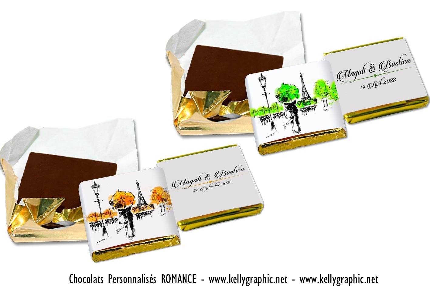 chocolats personnalisés invités mariage Paris Romance chocolats personnalisés invités mariage Paris Romance
