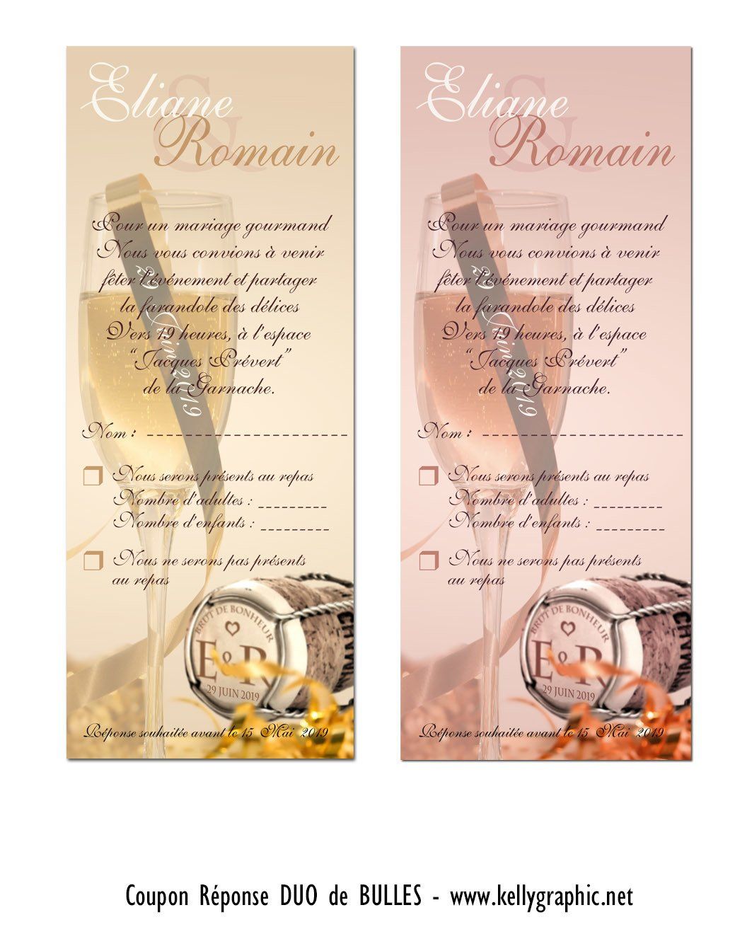 coupon réponse mariage bulle de champagne coupon réponse mariage bulle de champagne