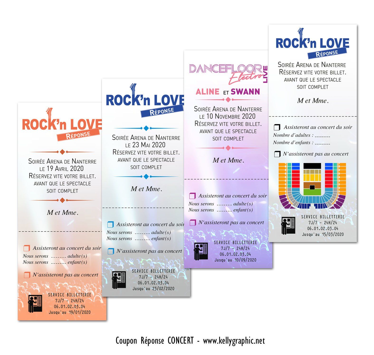 Coupon Réponse Mariage Musique Concert Coupon Réponse Mariage Musique Concert