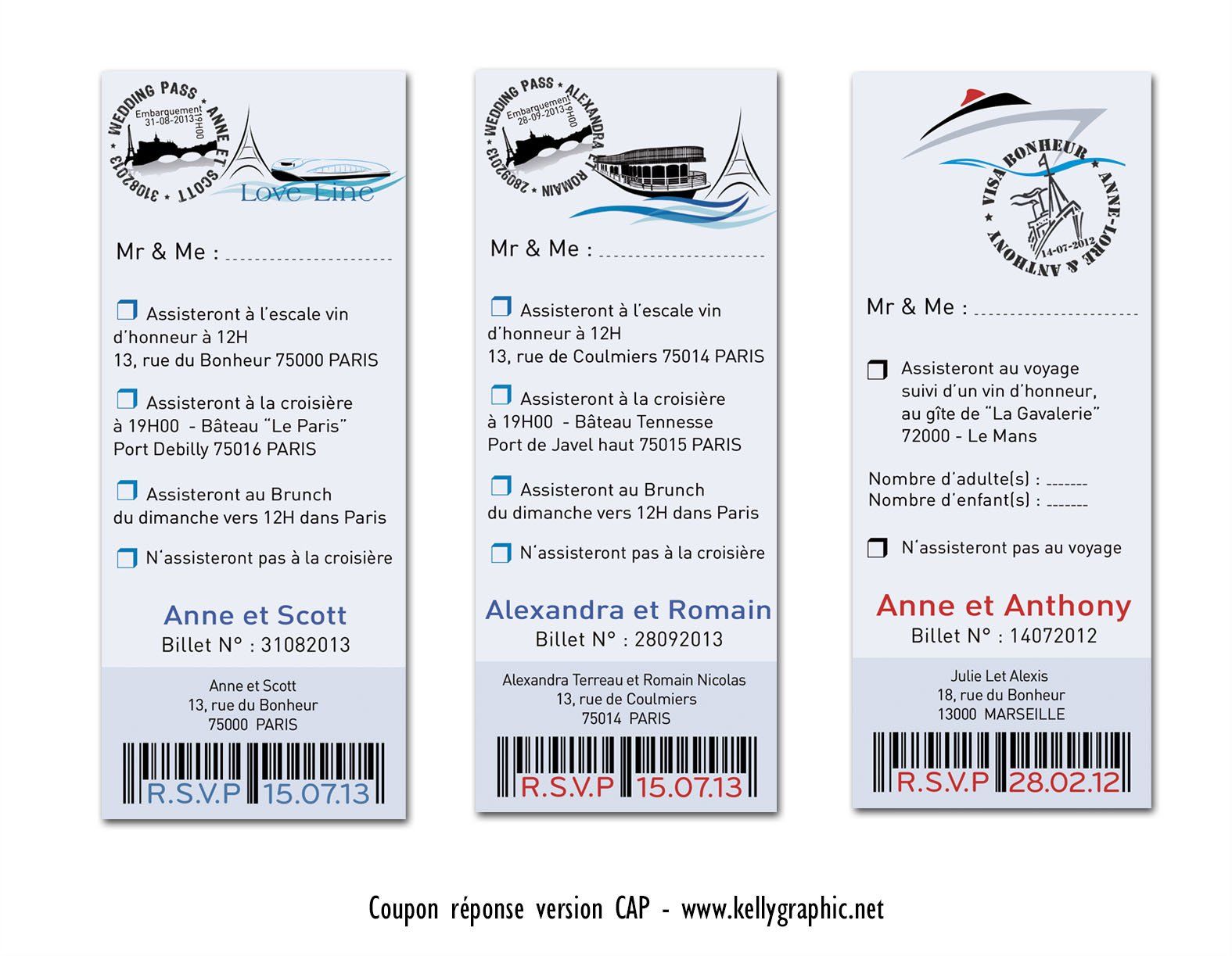 coupon réponse mariage billet croisière en bateau coupon réponse mariage billet croisière en bateau