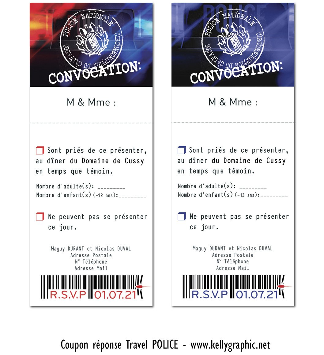 coupon réponse Mariage Police coupon réponse Mariage Police