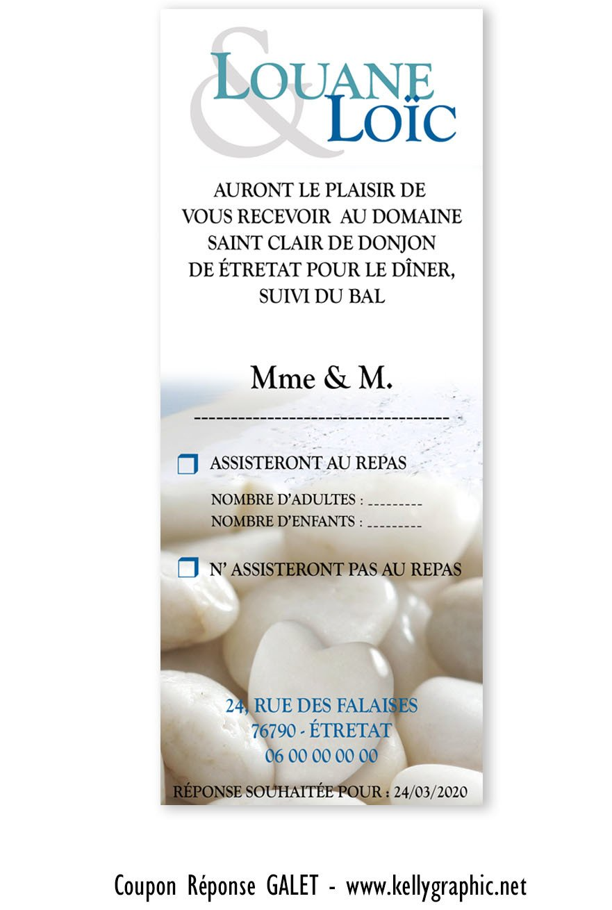 Coupon Réponse Mariage Plage Mer Sable Coupon Réponse Mariage Plage Mer Sable