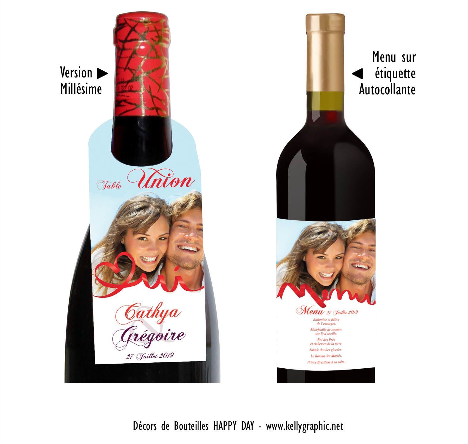 Etiquettes de bouteilles personnalisées Etiquettes de bouteilles personnalisées