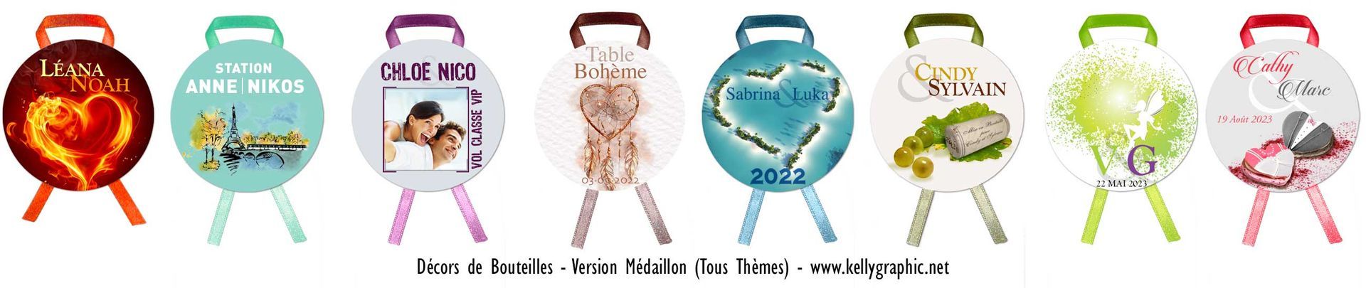 Décors de bouteilles mariage personnalisé Décors de bouteilles mariage personnalisé