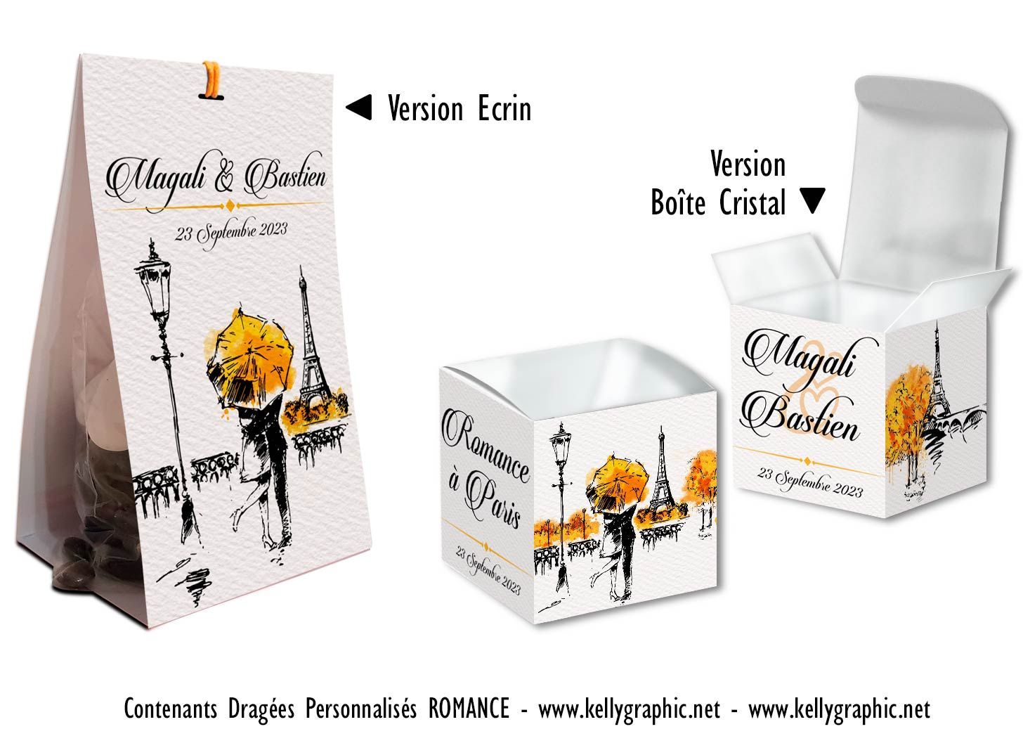 boites dragées invités mariage Paris Romance boites dragées invités mariage Paris Romance