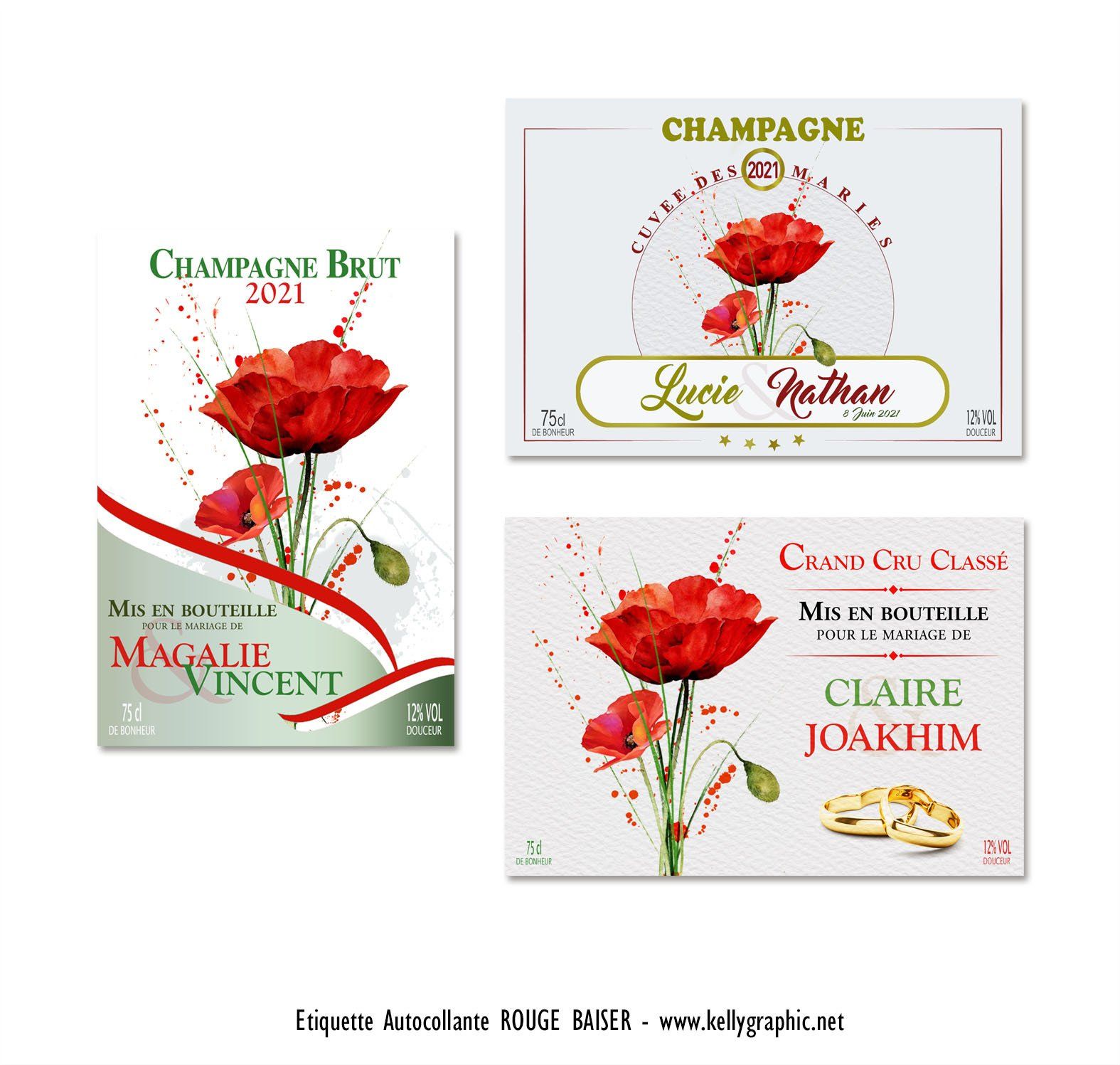 Etiquettes autocollantes bouteilles Champagne Etiquettes autocollantes bouteilles vins