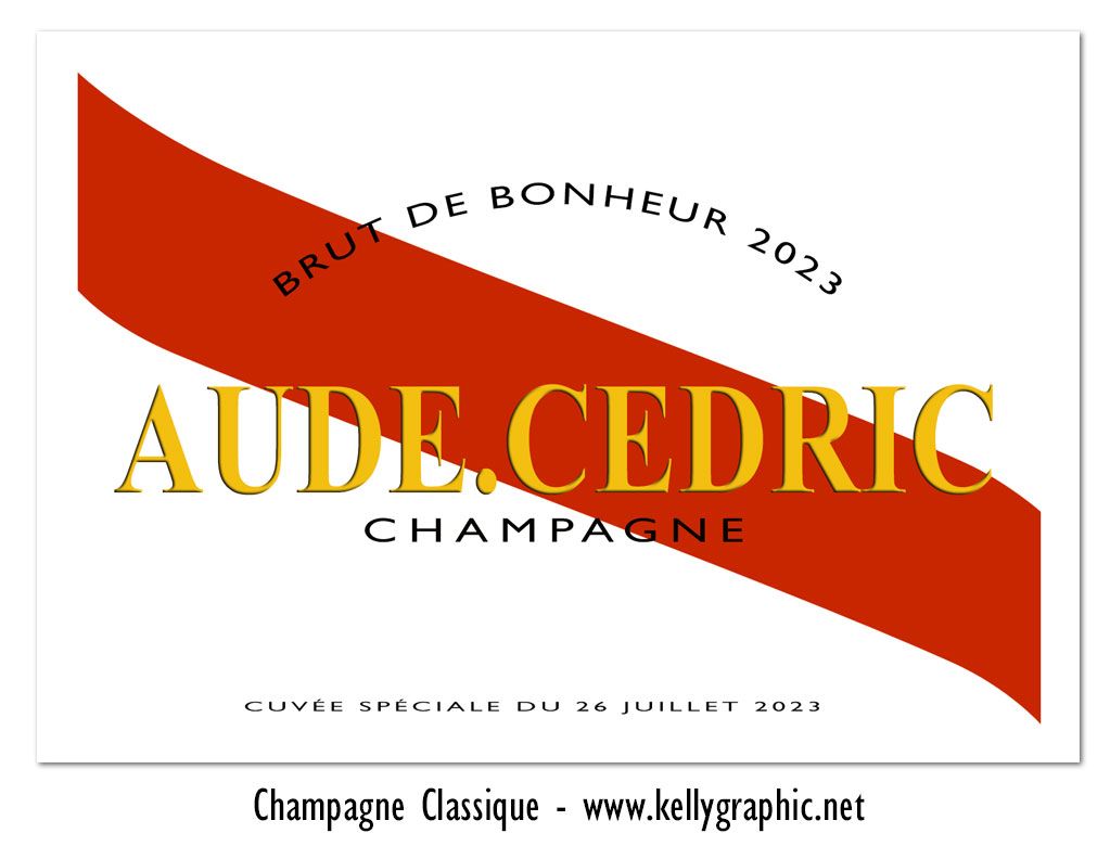 Etiquettes bouteilles Champagne mariage Etiquettes autocollantes personnalisées bouteilles Champagne ou Vin mariage
