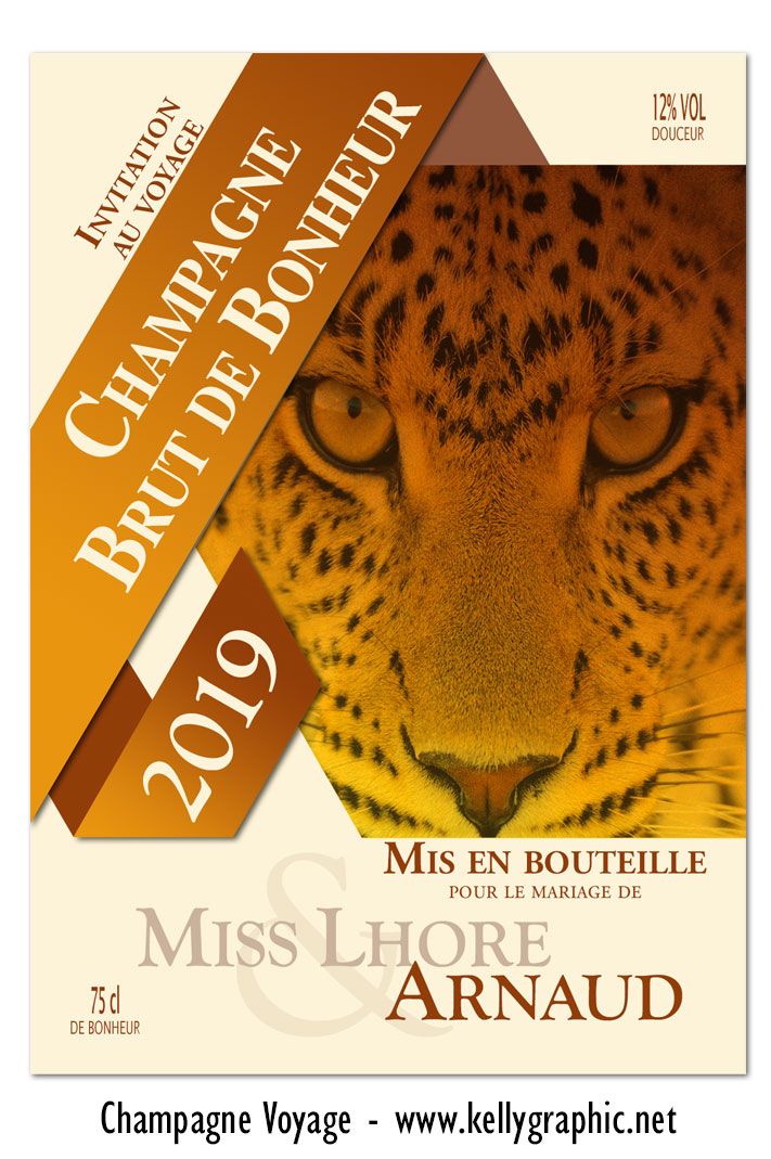 Etiquettes bouteilles Champagne mariage Etiquettes autocollantes personnalisées bouteilles mariage Champagne ou Vin