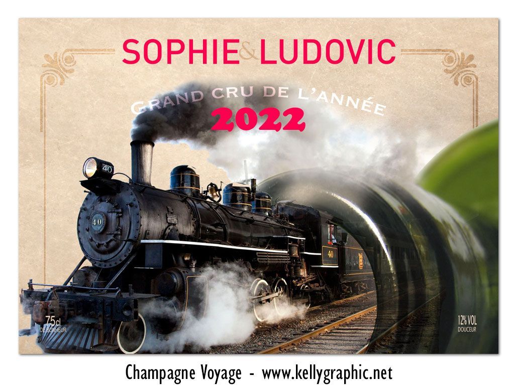 Etiquettes bouteilles Champagne mariage Etiquettes autocollantes personnalisées bouteilles mariage Champagne ou Vin