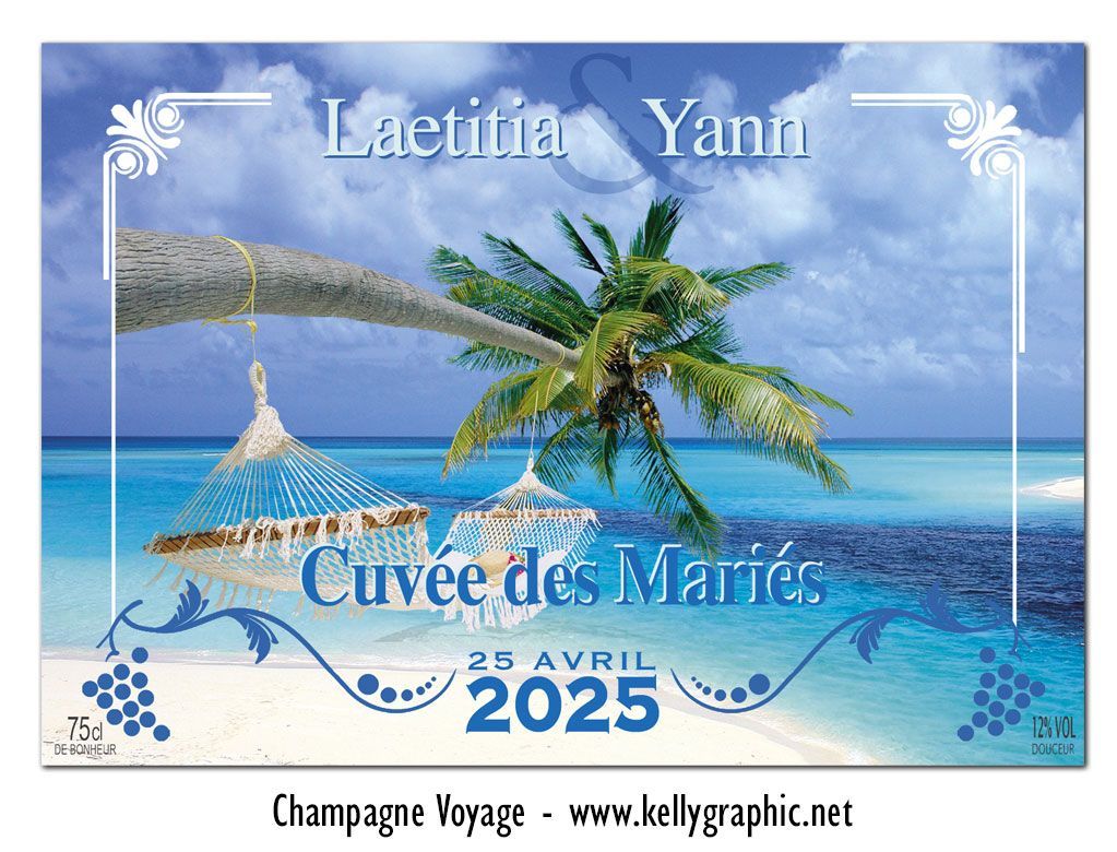 Etiquettes bouteilles Champagne mariage Etiquettes autocollantes personnalisées bouteilles mariage Champagne ou Vin