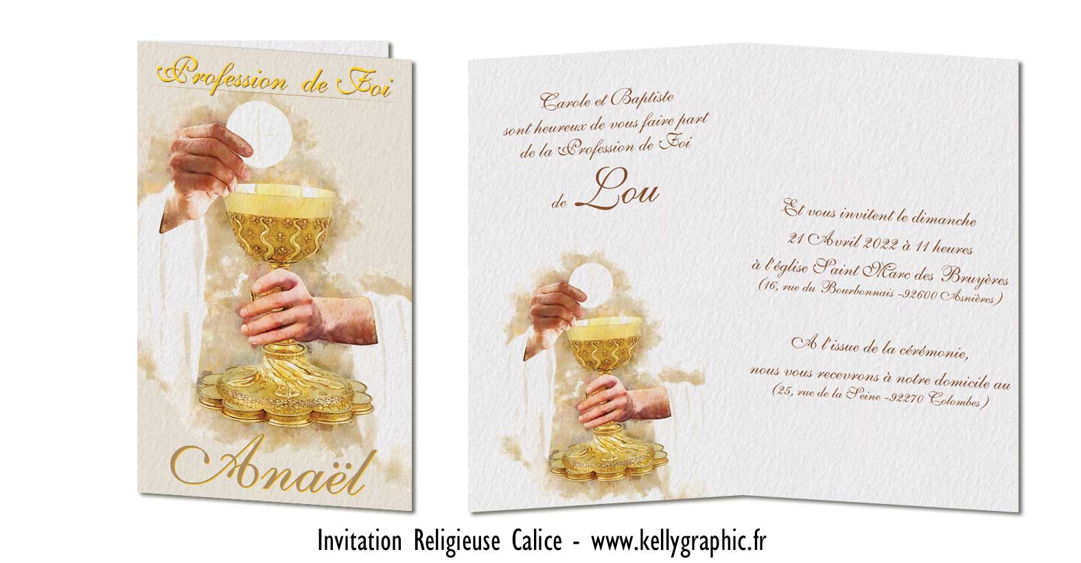 faire-part communion, église, bougies faire-part communion, église, bougies