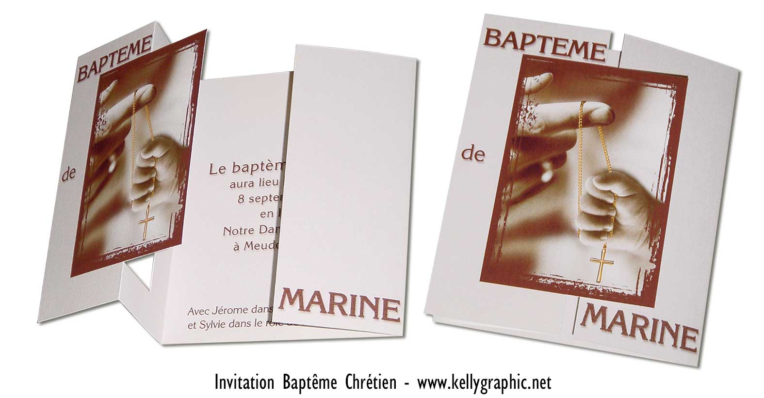 Faire-part religieux baptême chrétien Faire-part religieux baptême chrétien
