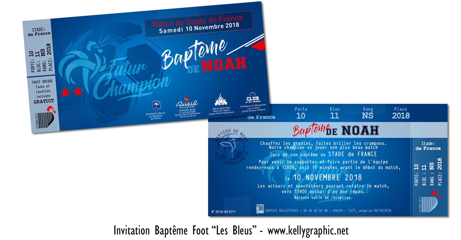 Faire-part religieux baptême foot Faire-part religieux baptême foot