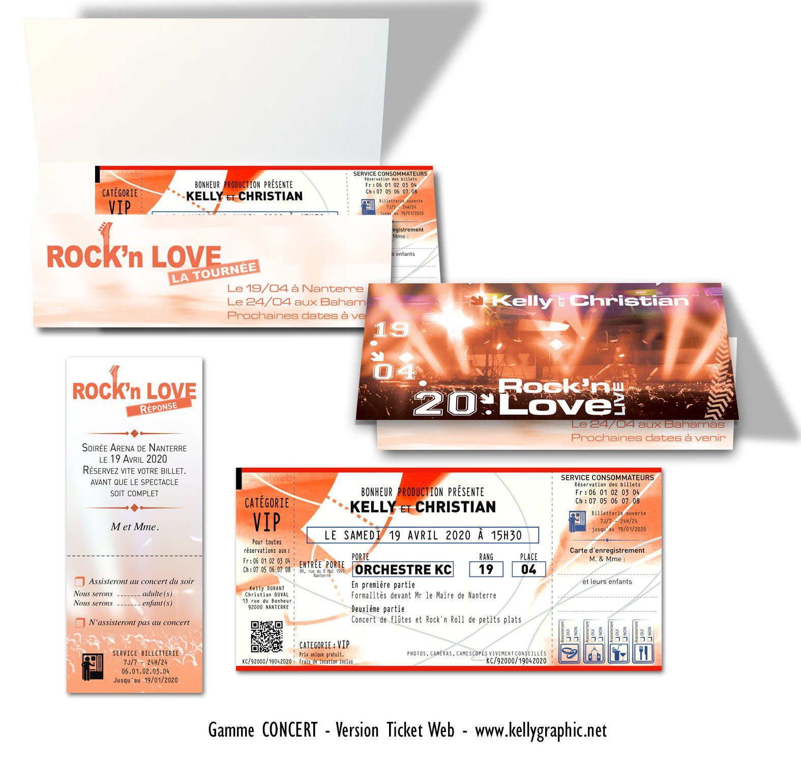 Faire-part Mariage Musique Concert Faire-part Mariage Musique Concert