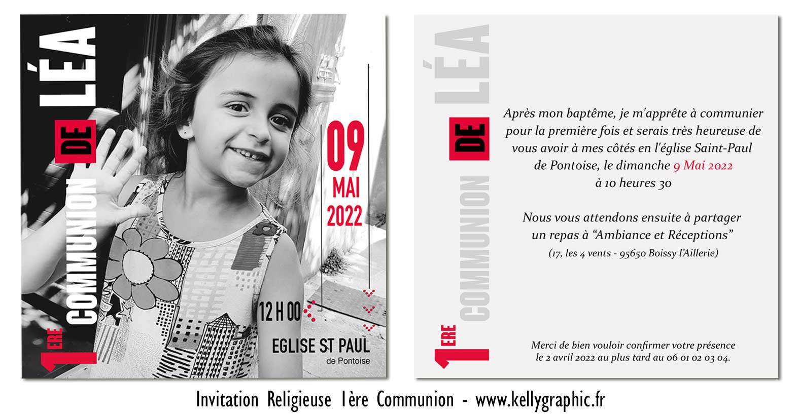 Faire-part communion Faire-part communion