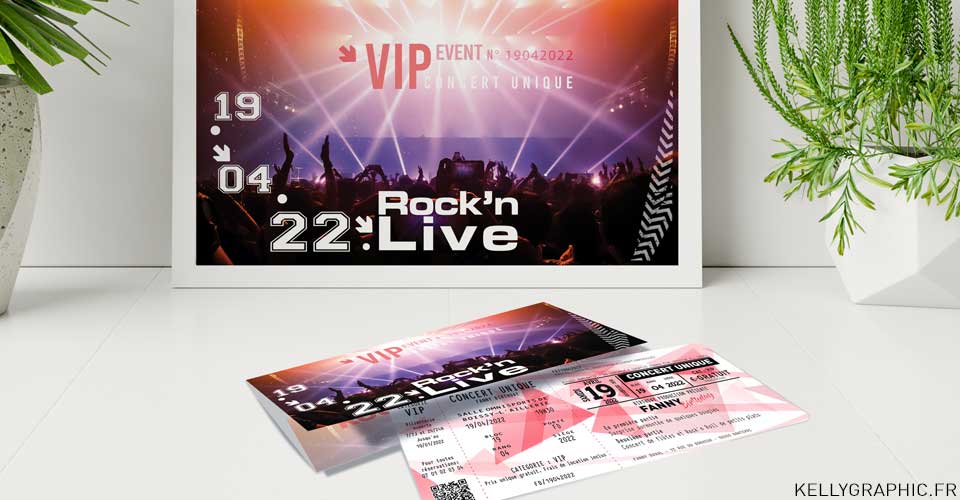 Carte anniversaire musique concert rock Invitation, carte cartons anniversaire Ado Adultes Enfants musique concert rock