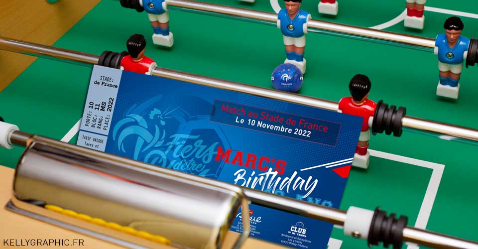 carte anniversaire foot Invitation, carte cartons anniversaire Ado Adultes Enfants Foot