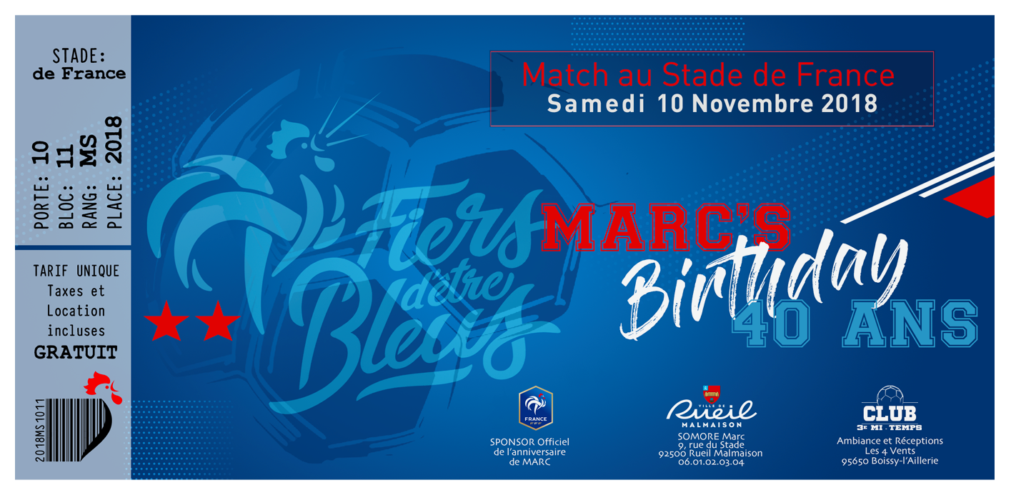 Invitation Carton anniversaire Foot Invitation Carton anniversaire Foot