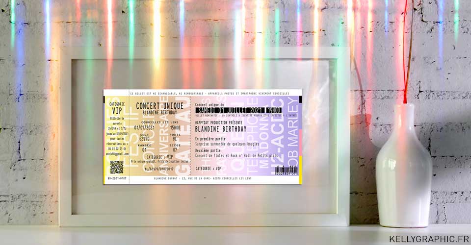 Carte anniversaire musique concert FNAC Invitation, carte cartons anniversaire Ado Adultes Enfants musique concert FNAC