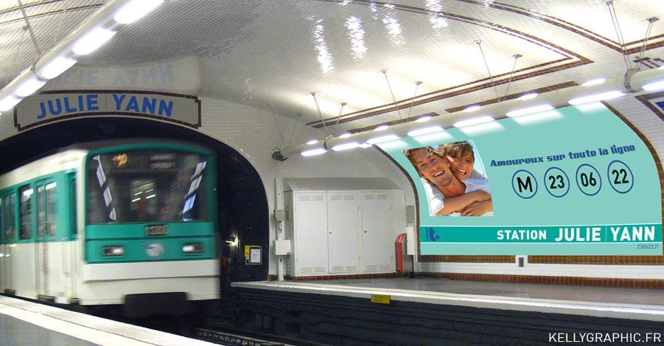 Faire-part mariage Paris Métro RATP Faire-part mariage Paris Métro RATP