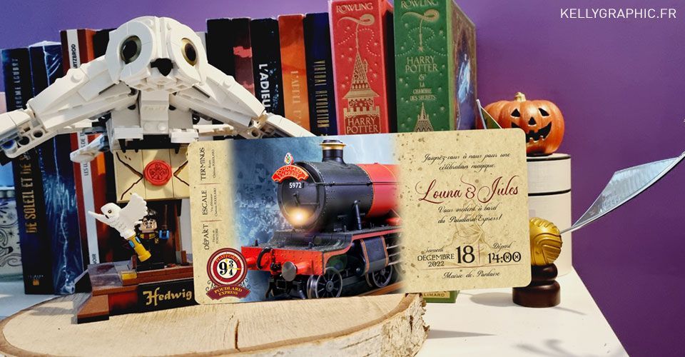 Faire-part mariage Harry Potter Faire-part mariage Harry Potter
