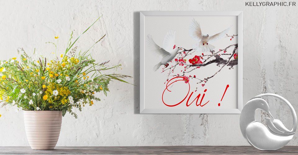 Faire-part mariage colombes Faire-part mariage colombes