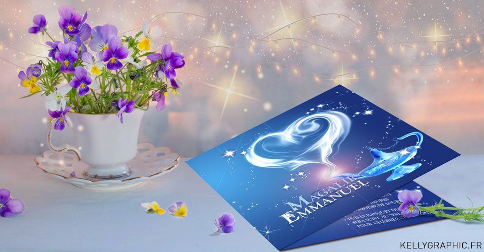 Faire-part mariage Magie Disney Faire-part mariage Magie Disney Aladdin Lampe magique