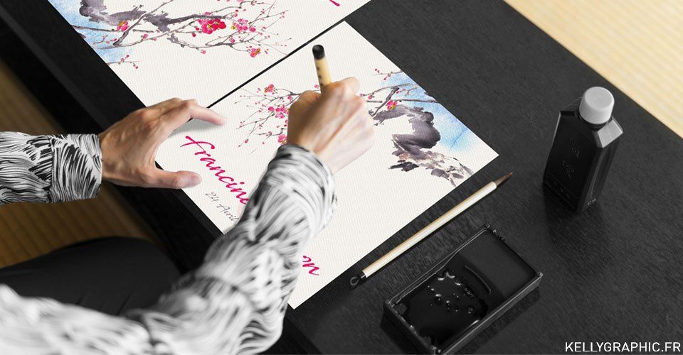 Faire-part mariage Orient Asiatique Faire-part mariage Orient Asiatique