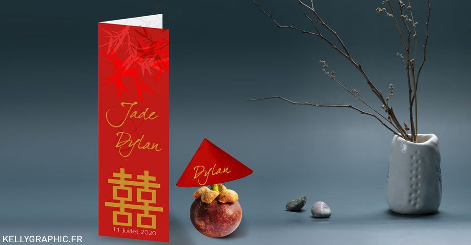 Faire-part mariage Orient Asie Faire-part mariage Orient Asie