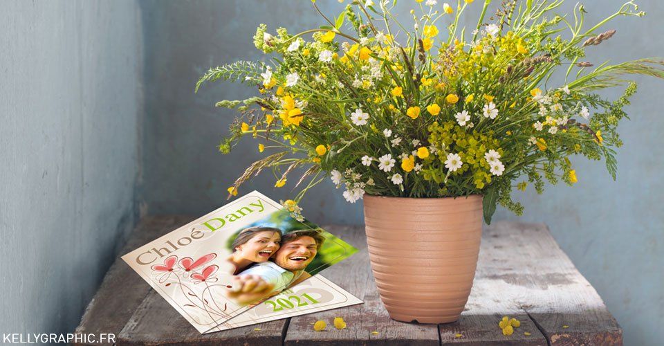 Faire-part mariage, floral, fleurs, bouquet fleur des champs, champêtre, rural Faire-part mariage, floral, fleurs, bouquet fleur des champs, champêtre, rural