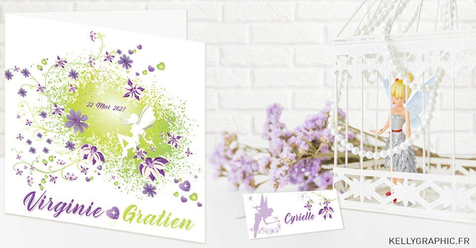 Faire-part mariage, enchanteur, magique, fees, papillon, fantasy Faire-part mariage, enchanteur, magique, fees, papillon, fantasy