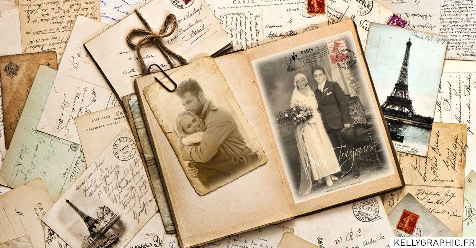 Faire-part mariage rétro, vintage, forties, années 40 Faire-part mariage rétro, vintage, forties, années 40