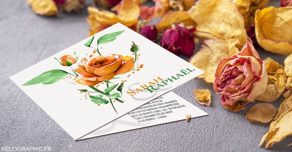 Faire-part mariage, floral, fleurs, roses bouquet Faire-part mariage, floral, fleurs, roses bouquet