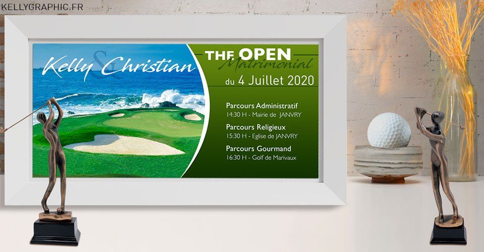 Faire-part mariage Golf Faire-part mariage Golf