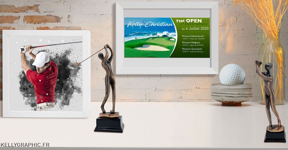 Faire-part mariage Amour Sport Golf Green Faire-part mariage Sport Golf Green