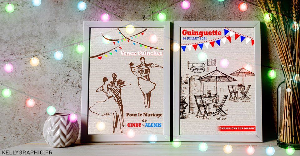 faire-part mariage vintage rétro guinguette faire-part mariage vintage rétro guinguette