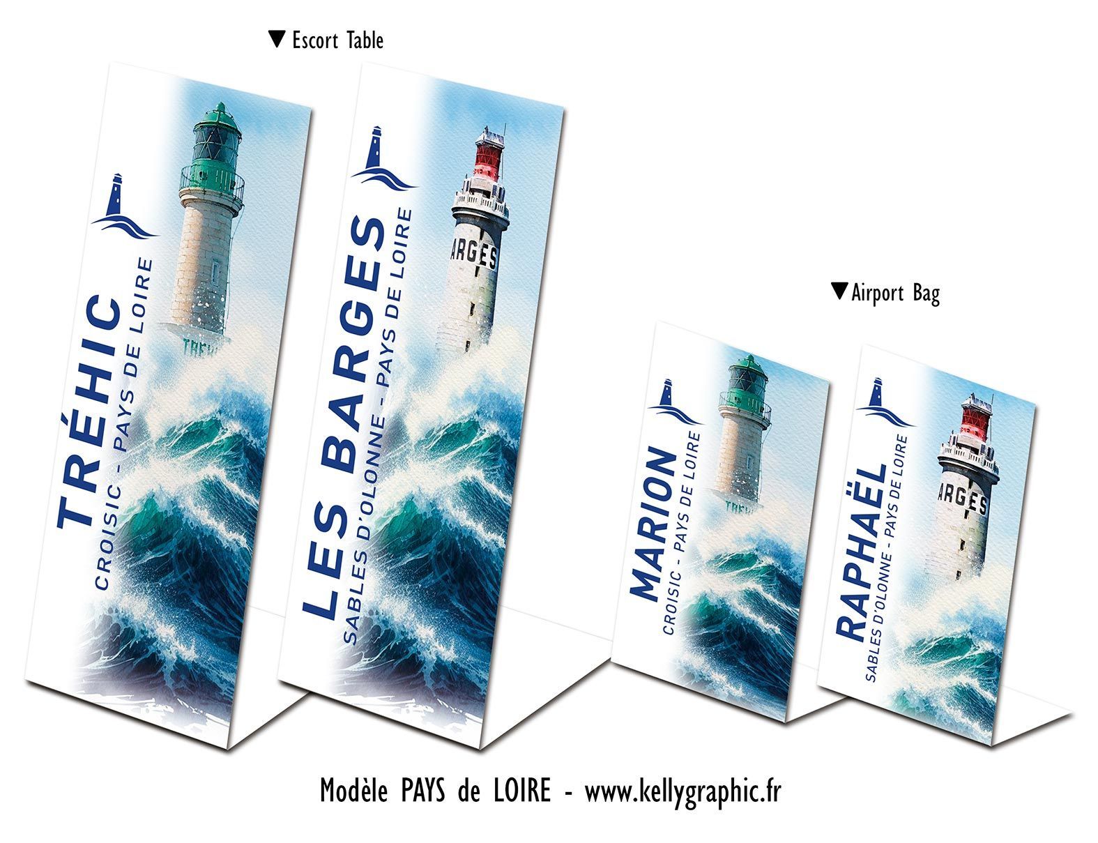 Aquarelle Phares Faire-part Mariage Pays de la Loire Aquarelle Phares Faire-part Mariage Pays de la Loire