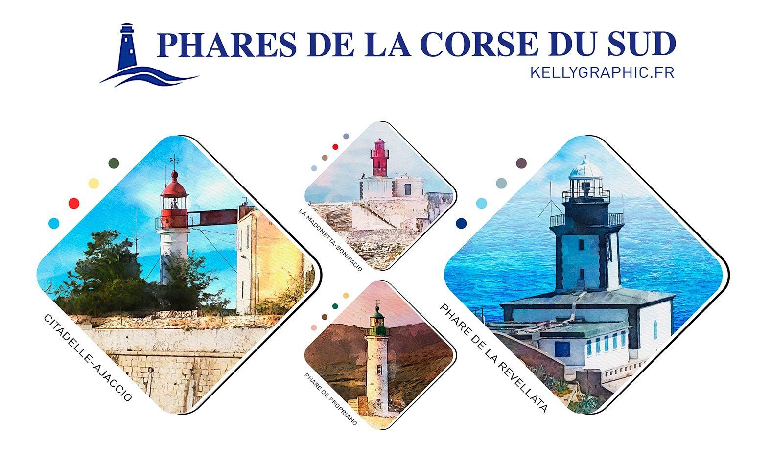 Aquarelle Phares Faire-part Mariage PHARES bouches du rhone Aquarelle Phares Faire-part Mariage PHARES bouches du rhone