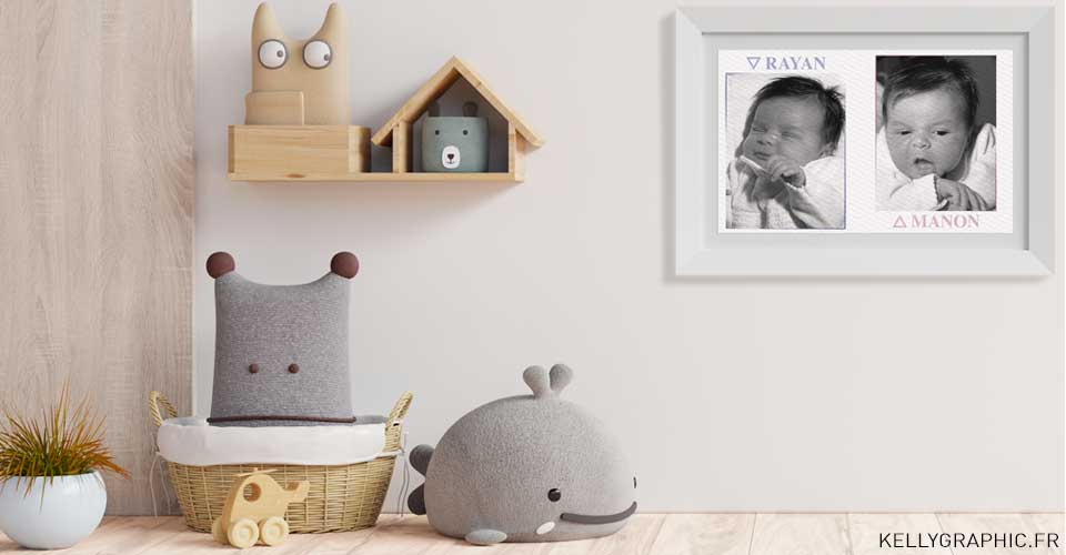 Faire-part naissance bébé jumeaux Faire-part naissance bébé jumeaux