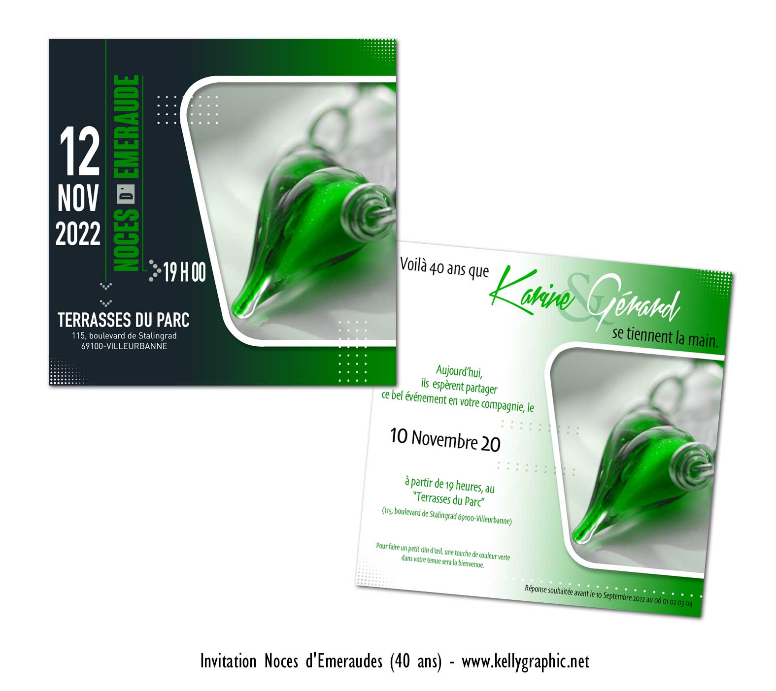 Noces de mariage 40 ans émeraude Noces de mariage 40 ans émeraude