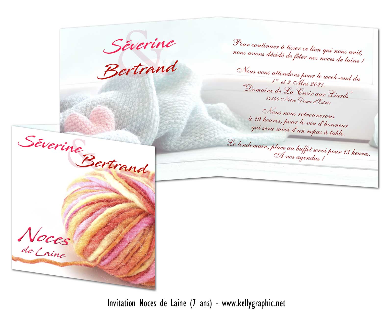 Noces de mariage 7 ans laine Noces de mariage 7 ans laine