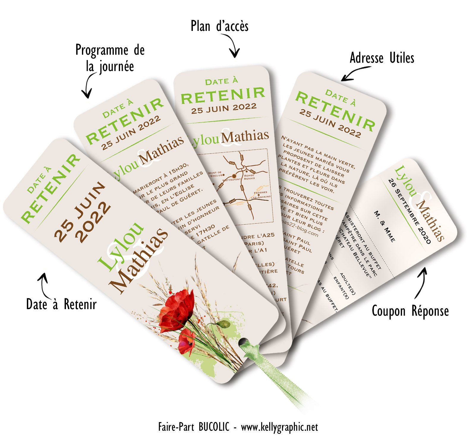 Faire-part Mariage photomaton fleurs Faire-part Mariage photomaton fleurs